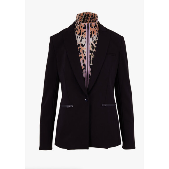 Veronica Beard Jai Multicolor Leopard Print Front Zip Dickey 00-14 NWT - Picture 1 of 4